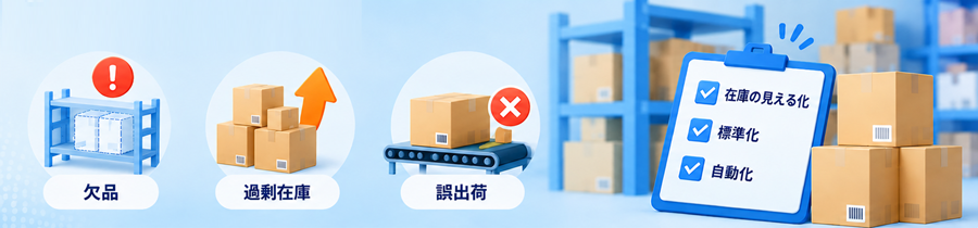 属人化が生む欠品・過剰在庫・誤出荷