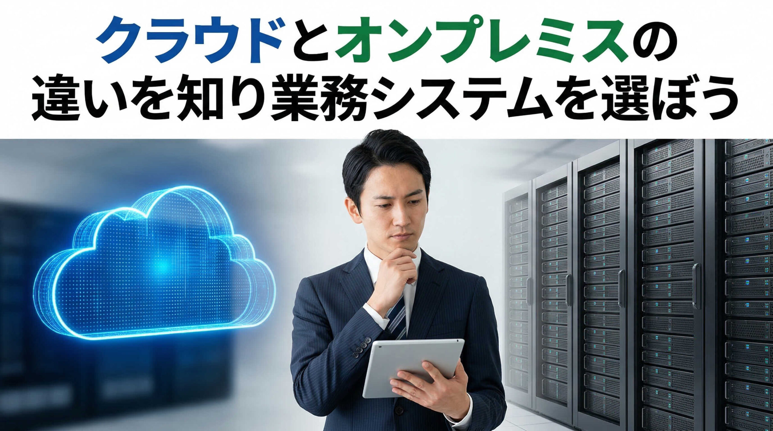 クラウドとオンプレミスの違いを知り業務システムを選ぼう
