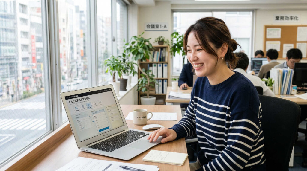 ノンプログラミングで業務アプリが作れるクラウドサービスとは