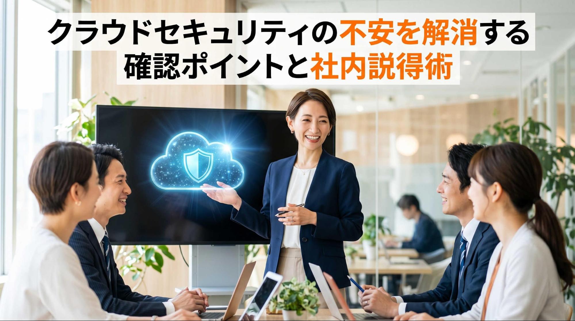 クラウドセキュリティの不安を解消する確認ポイントと社内説得術