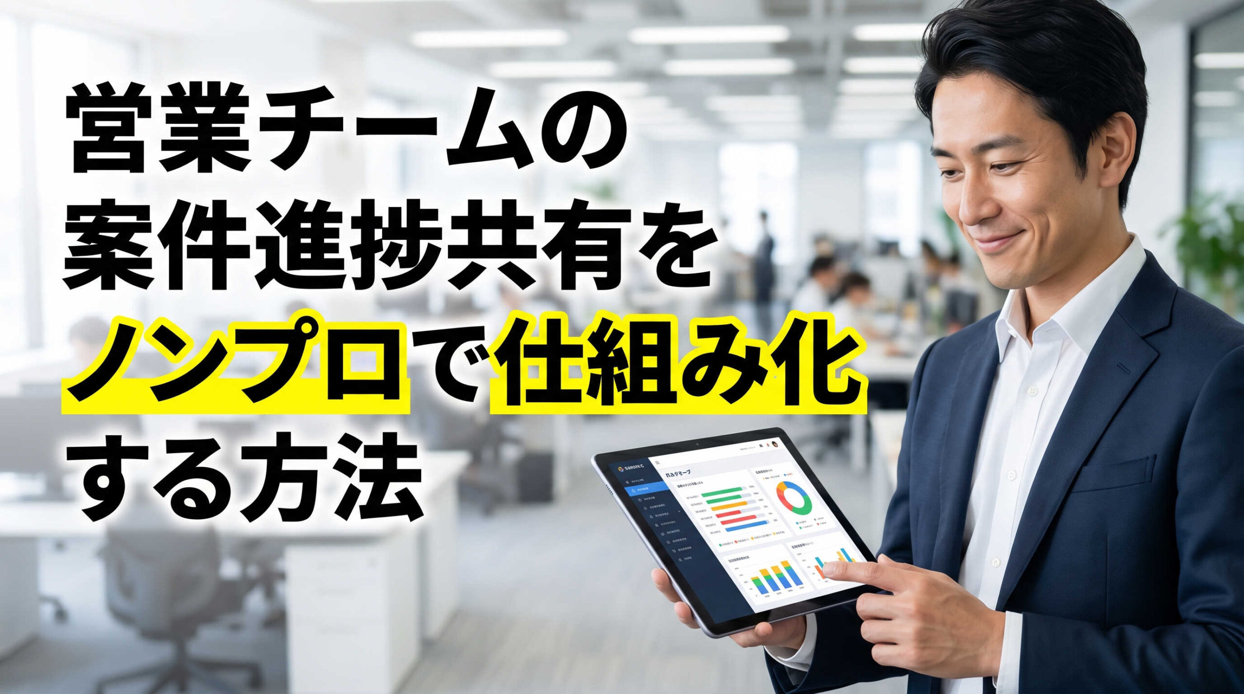 営業チームの案件進捗共有をノンプロで仕組み化する方法