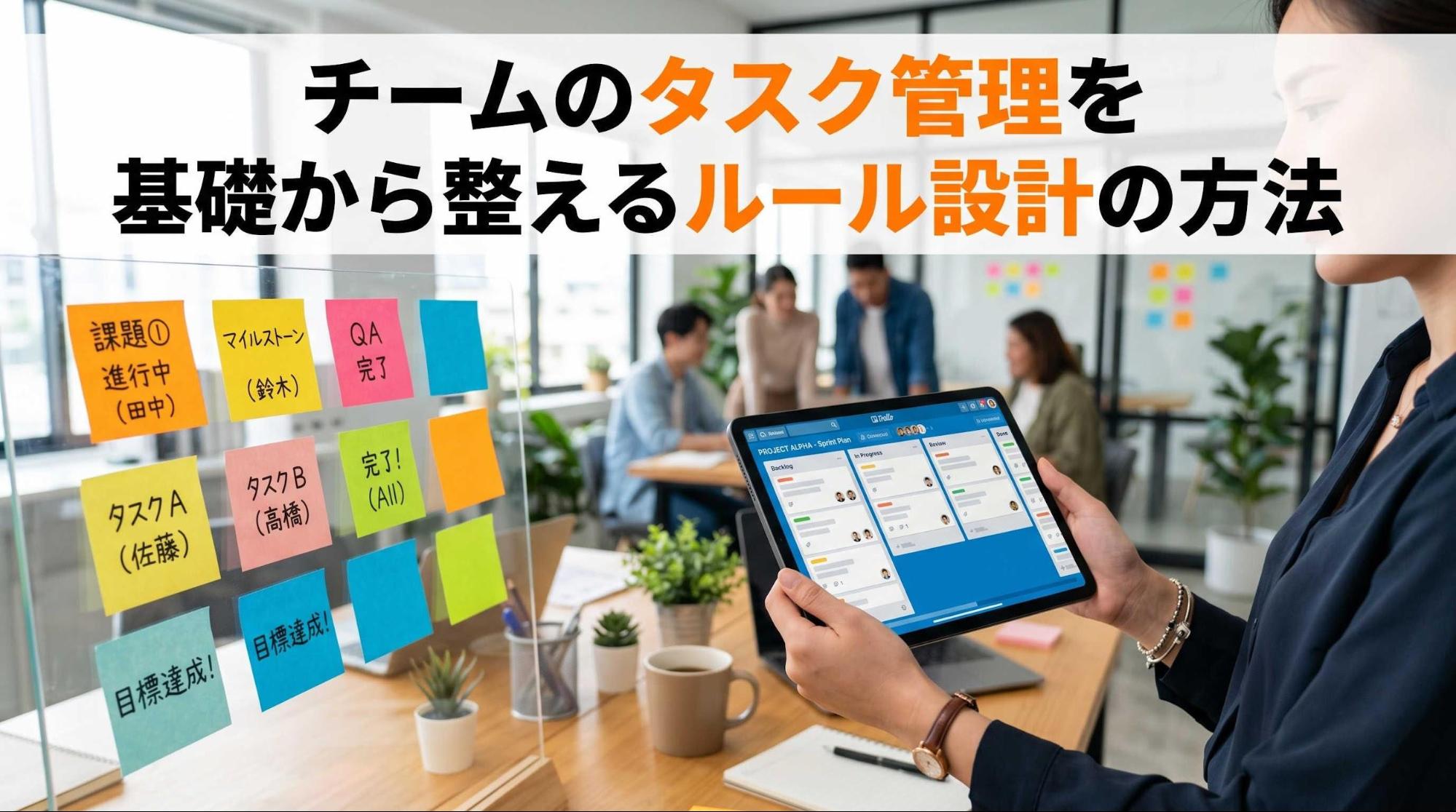 チームのタスク管理を基礎から整えるルール設計の方法