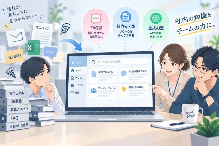 社内に散らばる知識・ノウハウを集約