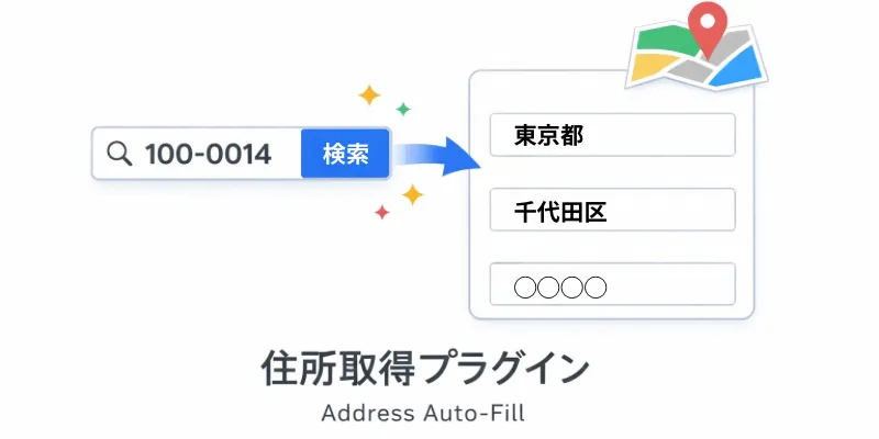 住所取得プラグインのイメージ画像