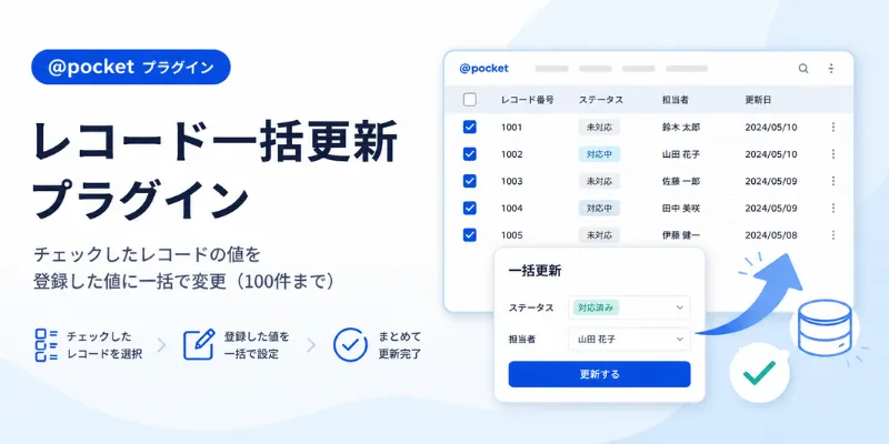 レコード一括更新プラグインのイメージ画像