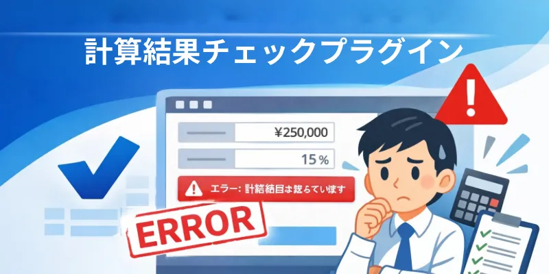 計算結果チェックプラグインのイメージ画像
