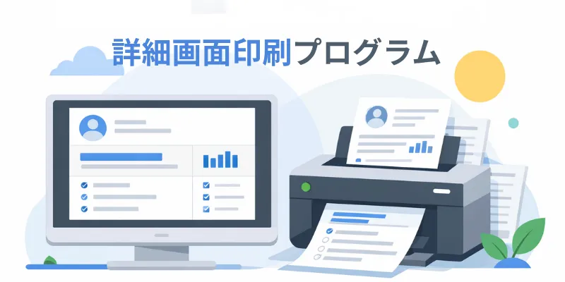詳細画面印刷カスタマイズ開発のイメージ画像