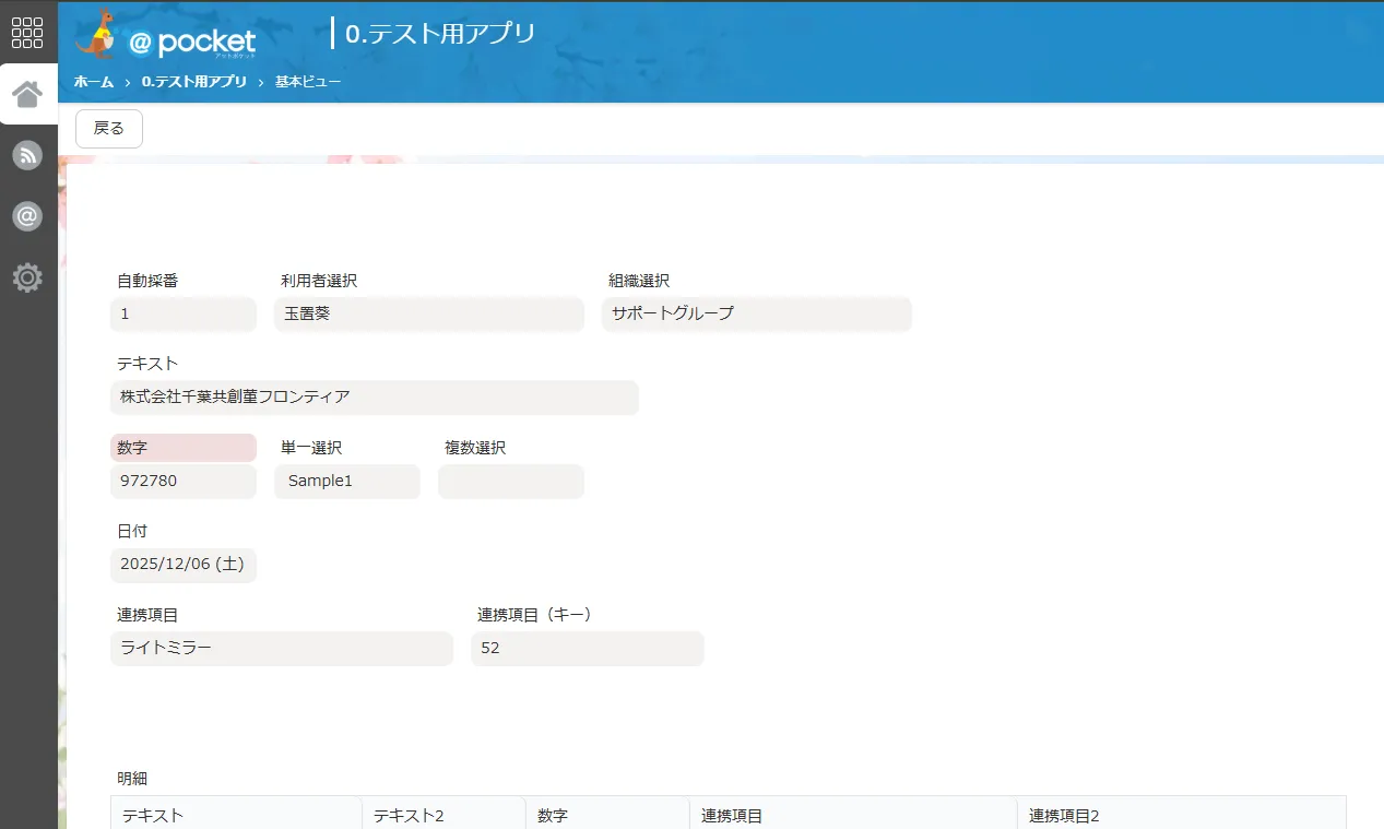 入力項目角丸デザインカスタマイズ開発の画面イメージ 1
